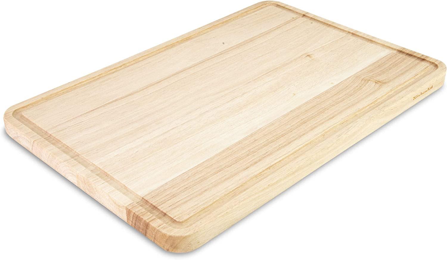 KitchenAid Classic Nonslip Plastic Cutting Board, 11x14-Inch, White