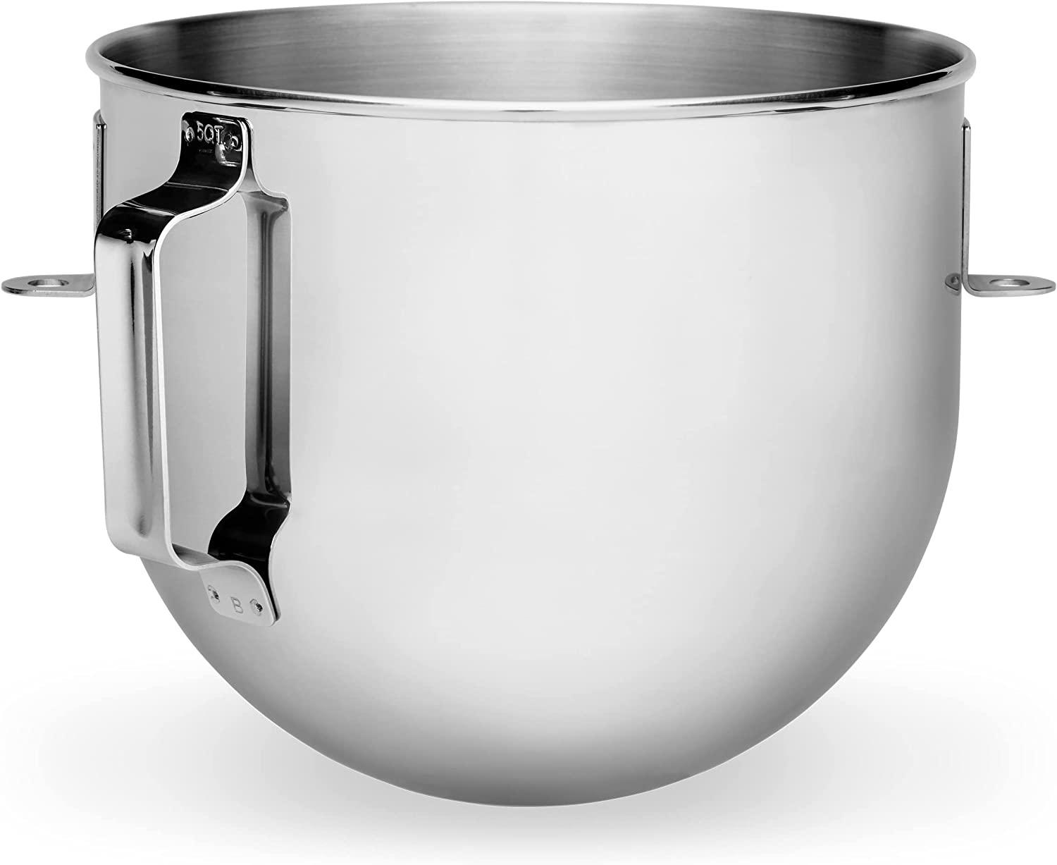 Kitchen Aid 5 Quart Bowl - Tilt Head Stainless Steel Bowl With Handle